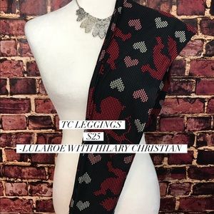 Lularoe Valentine’s Day leggings TC